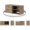 Interface 12934 2-Drawer Credenza - Weathered Oak image 3