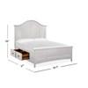 Heron Cove Queen Panel Bed with Storage (B4400-54B/B4400-54F/B4400-55H) image 4