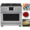 36-inch Freestanding Dual Fuel Range with True Convection Technology (BSDF366BWCC) image 1