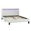 Dhara Queen Upholstered Platform Bed (LX688 Q WH) image 3