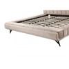 Reva King Upholstered Platform Bed (ZX-376K BEI) image 5