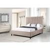 King Upholstered Platform Bed (ZX-360K BEI) image 2