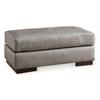 Lombardia Leather Match Ottoman (5730314) image 1