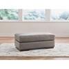 Lombardia Leather Match Ottoman (5730314) image 5