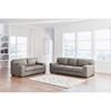 Lombardia Stationary Leather Match Loveseat (5730335) image 6