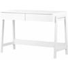 Liney 12269 Secretary Desk with 2 Drawers - Pure White image 1