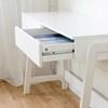 Liney 12269 Secretary Desk with 2 Drawers - Pure White image 3