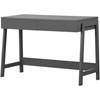 Liney 12270 Secretary Desk with 2 Drawers - Matte Charcoal image 1