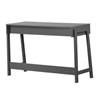 Liney 12270 Secretary Desk with 2 Drawers - Matte Charcoal image 2