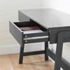 Liney 12270 Secretary Desk with 2 Drawers - Matte Charcoal image 3