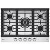 Table de cuisson encastrée à gaz de 30 pouces avec technologie ThinQ® (CBGJ3027S) image 1