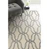 Libby Langdon Upton 4300 Putty/Silver Streamer Area Rug - 8' x 10' image 4