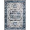 Roxy 2821 Ivory Blue Tabriz Area Rug - 7'6