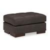 Luigi Leather Match Ottoman (5650614C) image 1