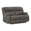 First Base Reclining Leather Look Loveseat (6880486C) image 1