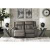 First Base Reclining Leather Look Loveseat (6880486C) image 7