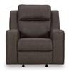 Fauteuil inclinable berçant Lavenhorne en aspect cuir (6330625C) image 3