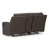 Causeuse inclinable Lavenhorne en aspect cuir avec console (6330694C) image 5
