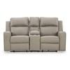 Causeuse inclinable Lavenhorne en aspect cuir avec console (6330794C) image 3
