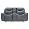 Mindanao Power Reclining Leather Match Loveseat with Console (U5950418C) image 3