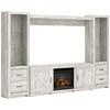 Bellaby W331W16 4 pc Entertainment Center with Electric Fireplace image 1