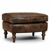 Leather Ottoman (0061) image 1