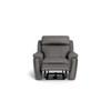 Asher Power Leather Match Recliner with Wall Recline (41065-L9-BALI-RAINSTORM-MATCH) image 2