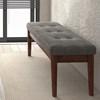 Ingrid Bench in Vintage Charcoal and Walnut image 2