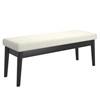 Pebble Bench in Cream and Black image 1