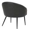 Zita Stationary Leather Look Accent Chair (403-668CH) image 3
