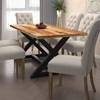 Zax Dining Table with Trestle Base (201-147NAT_BK) image 2