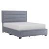 Russell Full Upholstered Platform Bed with Storage (101-598D-GY) image 1