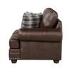 Franklin Stationary Leather Look Loveseat (9260DB-2) image 3