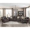 Milford Stationary Leather Look Sofa (9268BRW-3) image 5