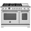 Cuisinière amovible Biénergie de 48 pouces (HER486BTFEPXT) image 1
