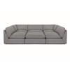 Boston Fabric 6 pc Sectional (835-01/835-01/835-03/835-01/835-01/835-18 3055-06) image 2