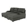 Giuseppe Fabric Sleeper Sectional (Giuseppe 2 pcs Sleeper Sectional - Russell Charcoal) image 1