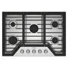 30-inch Built-in Gas Cooktop with SpeedHeat™ Burner (WCGK7030PS) image 1