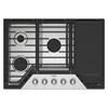30-inch Built-in Gas Cooktop with 2-in-1 Hinged Grate to Griddle (WCGK7530PS) image 1