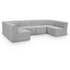 Ollie Fabric 6 pc Sectional (118Grey-Sec6B) image 1