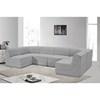 Ollie Fabric 6 pc Sectional (118Grey-Sec6B) image 2