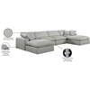 Comfy Fabric 6 pc Sectional (187Grey-Sec6B) image 11