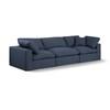 Comfy Fabric 3 pc Sectional (187Navy-S119) image 1