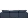 Comfy Fabric 3 pc Sectional (187Navy-S119) image 3