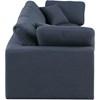 Comfy Fabric 3 pc Sectional (187Navy-S119) image 5