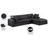 Comfy Leather Look 4 pc Sectional (188Black-Sec4A) image 16