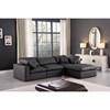 Comfy Leather Look 4 pc Sectional (188Black-Sec4A) image 3