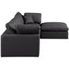 Comfy Leather Look 4 pc Sectional (188Black-Sec4A) image 9