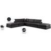 Comfy Leather Look 6 pc Sectional (188Black-Sec6E) image 11