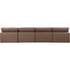 Comfy Leather Look 4 pc Sectional (188Brown-S156) image 3